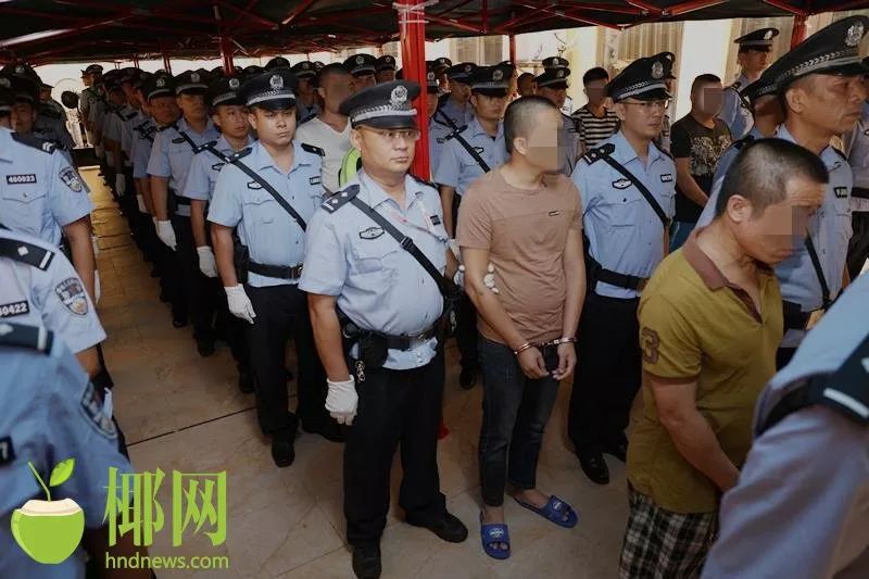 涉嫌故意杀人,串通投标,容留卖淫等罪名,海南"烟酒帮"61人受审