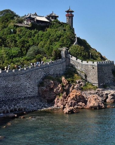 hello,travel ——蓬莱阁许多从未见过大海的外地游客,初识大海