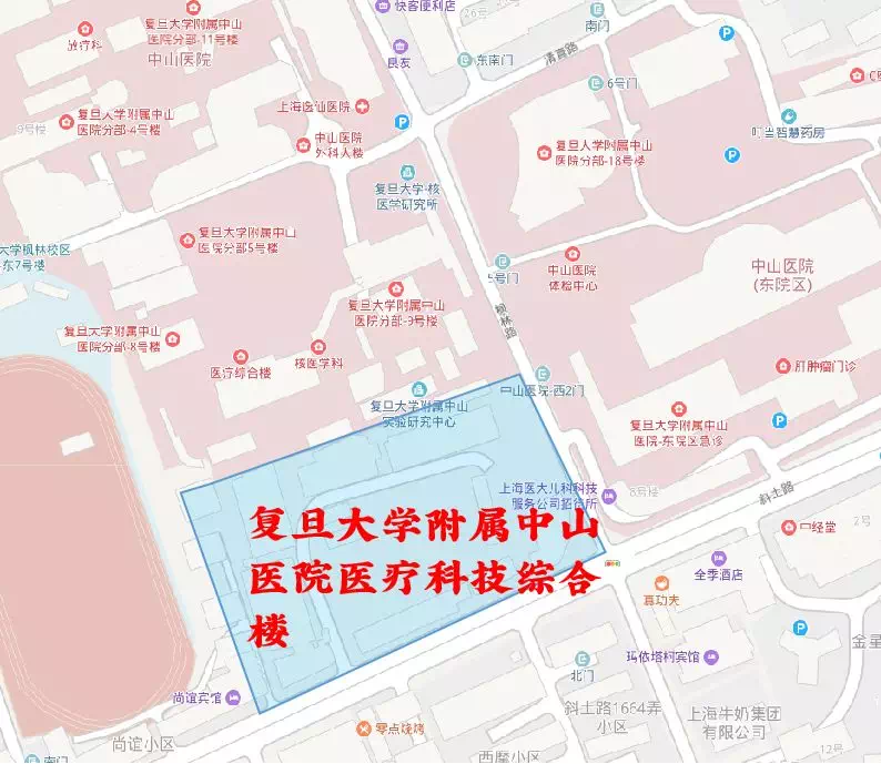 复旦大学附属中山医院医疗科技综合楼未来对周边小区房价影响一般