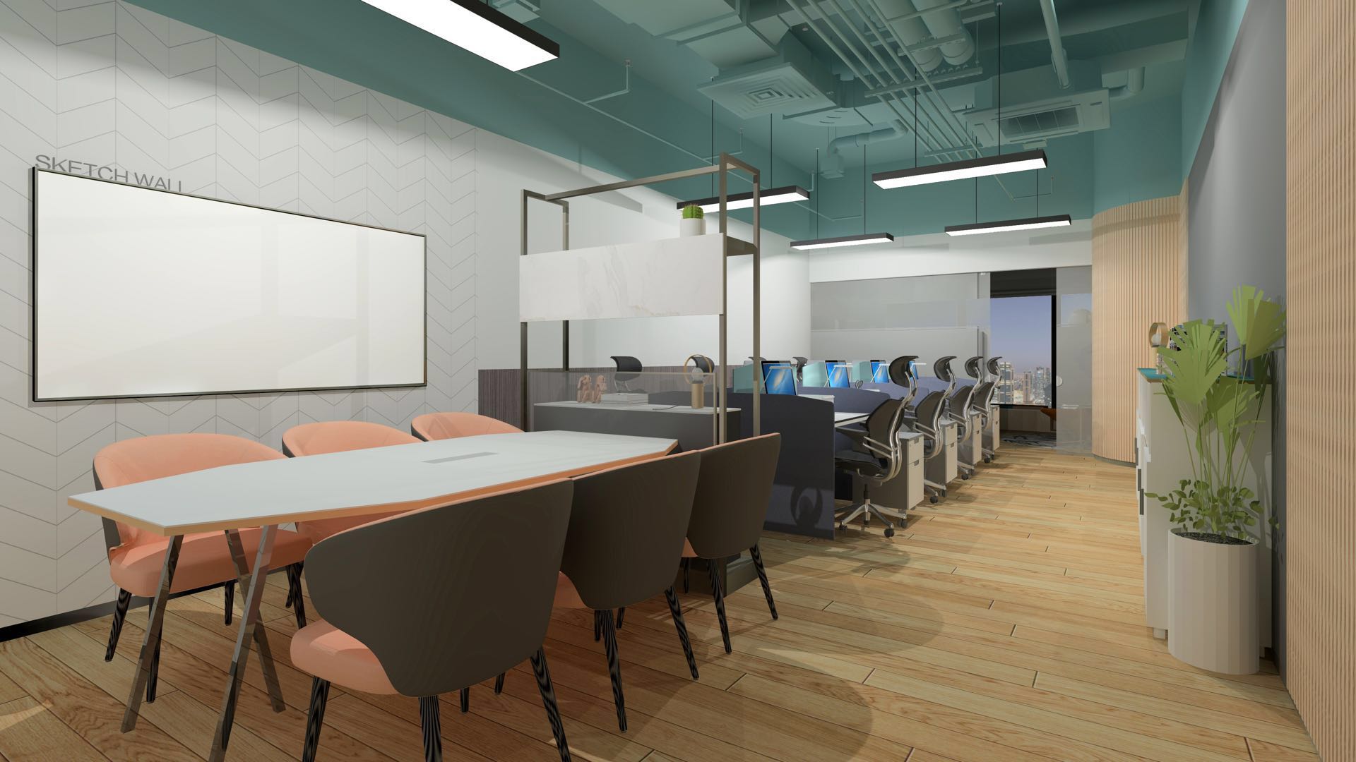 昆明共享商务新蓝图从构想加速落地万达优创空间装修效果图发布