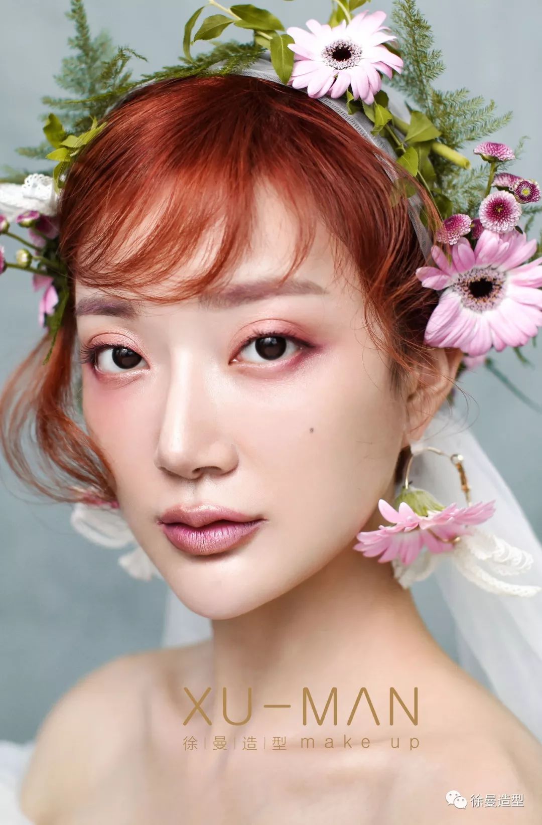 徐曼造型最新唯美鲜花造型分享