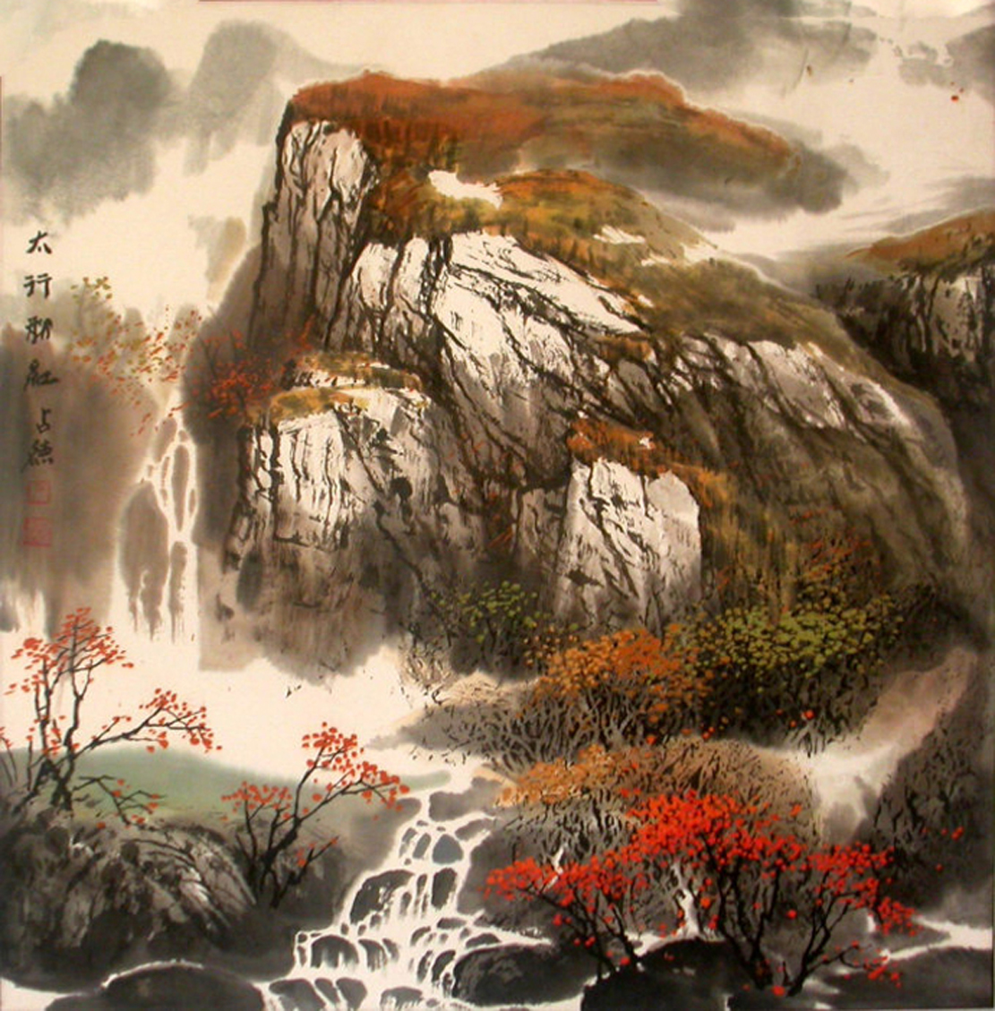 于占德画家笔墨沉酣苍劲艳而不俗