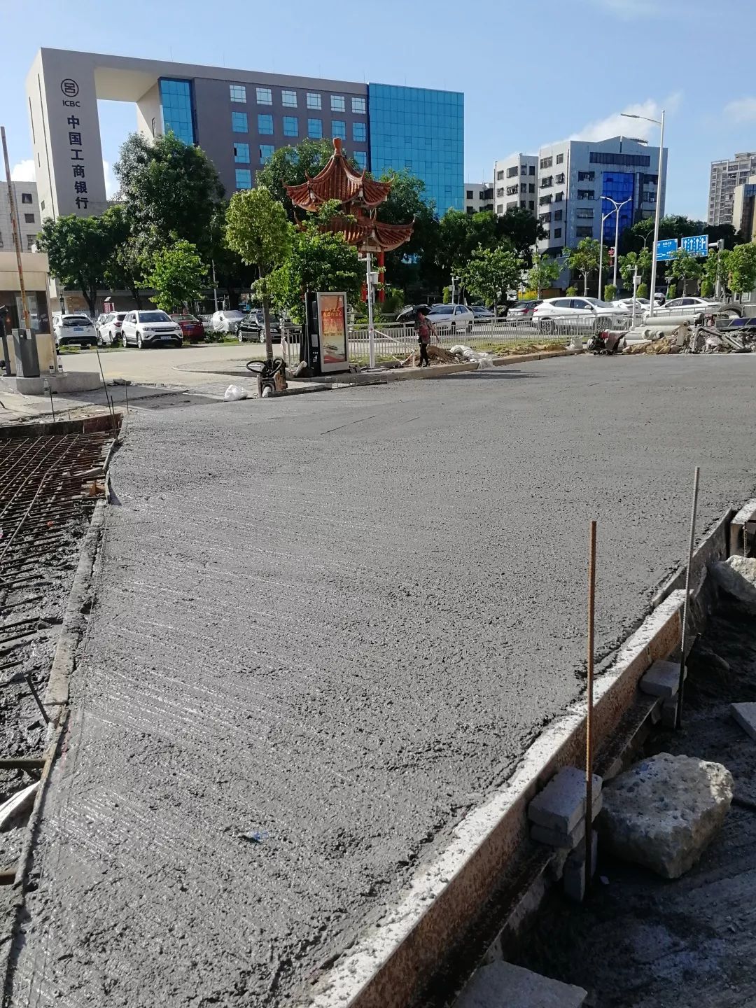 汕尾项目奎山桥段混凝土浇筑甘青指挥部庆城污水厂项目检测车间独立