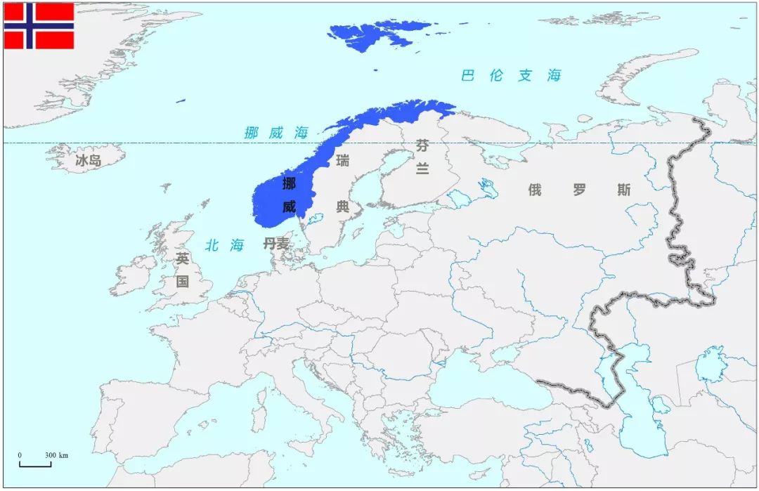 挪威西海岸地理位置图片