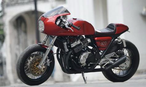 每个骑士都绕不开的四缸车本田cb400复古改装