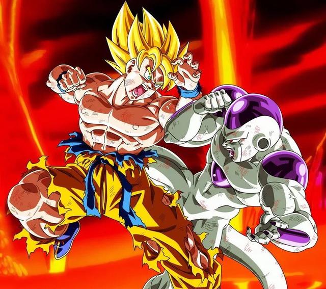 龙珠悟空和弗利沙战斗时变成超级赛亚人战斗力达到一亿了吗