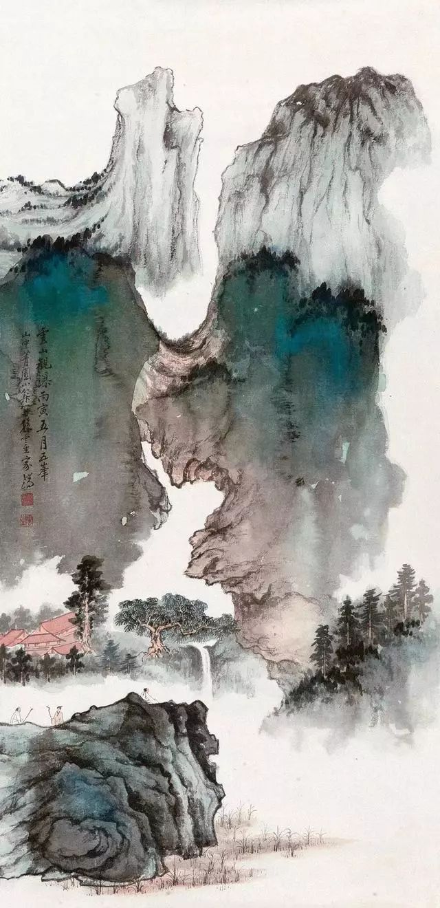 半生师徒情缘,张大千视他为衣钵传人(100幅)
