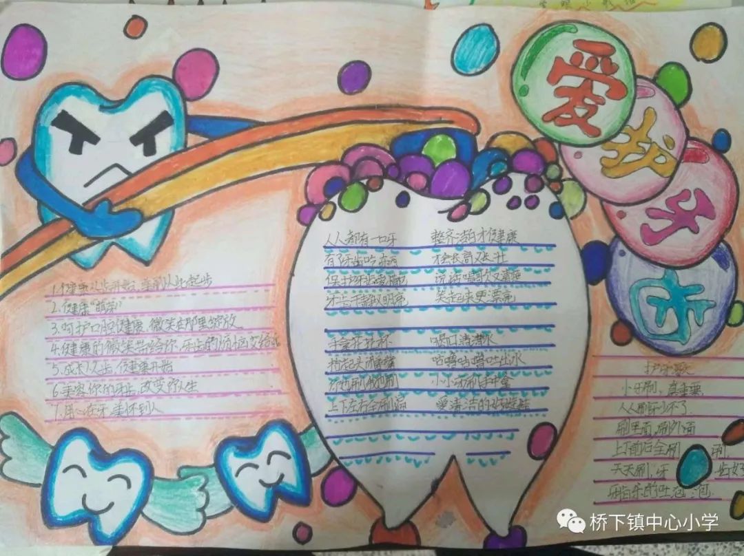 快乐教育桥下镇中心小学开展明眸皓齿系列活动