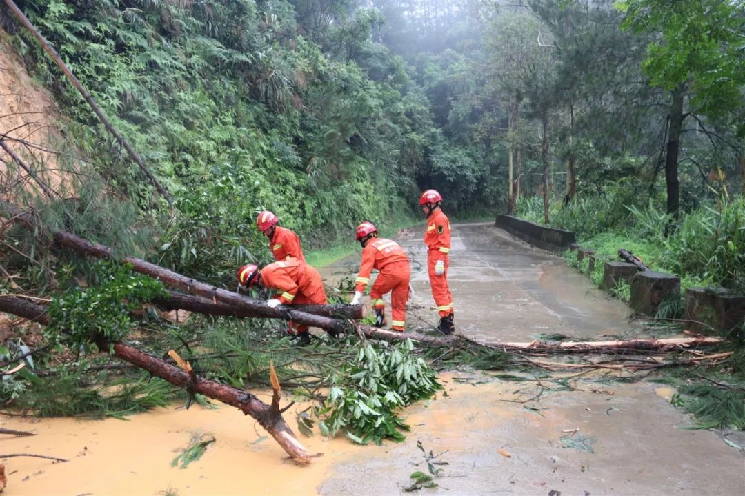 抗洪救災 | 六堡鎮突發洪澇災害,梧州消防救援人員冒雨徒步救援