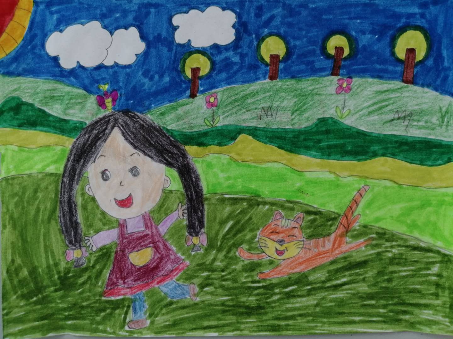 【墨竹分享】妙笔绘丹青——一年级小朋友们的画作欣赏