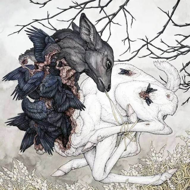 残酷且温柔的插画为你描绘美丽的生命轮回