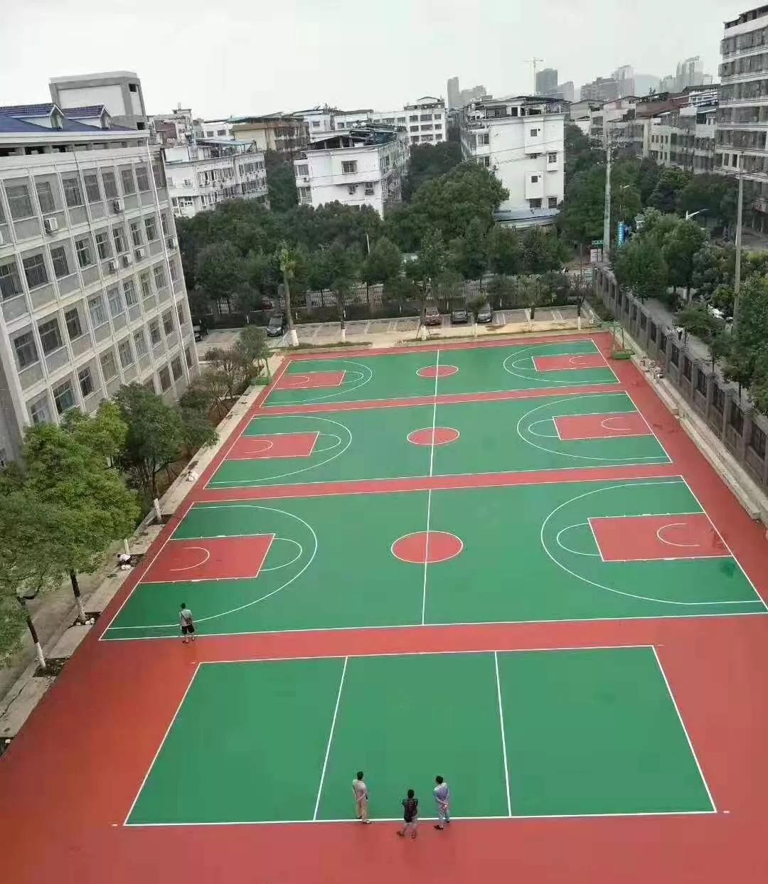 硅pu是户外篮球场地首选材料|硅pu篮球场建造_运动场