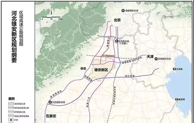 京德高速的京冀界至津石高速段路線起於固安縣,與北京段(新機場南北航