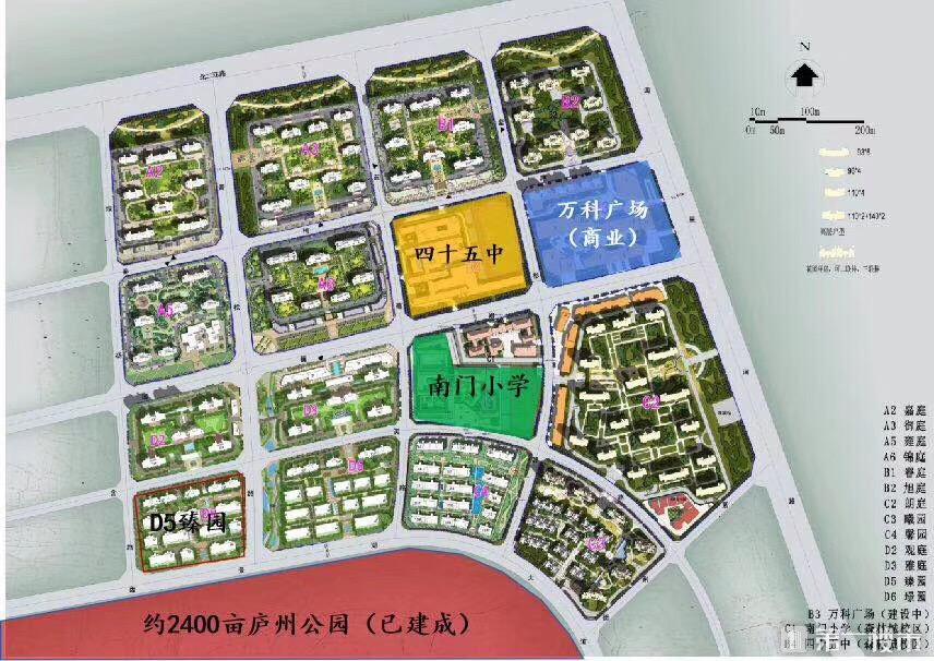 万科森林公园平面图其他配套方面