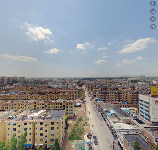 空中看界首,俯视大界首的景色_全景