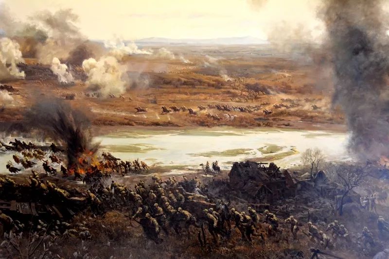 "声,电,光,形"融于一体,强烈的视听效果把大家带回到枪林弹雨,战火