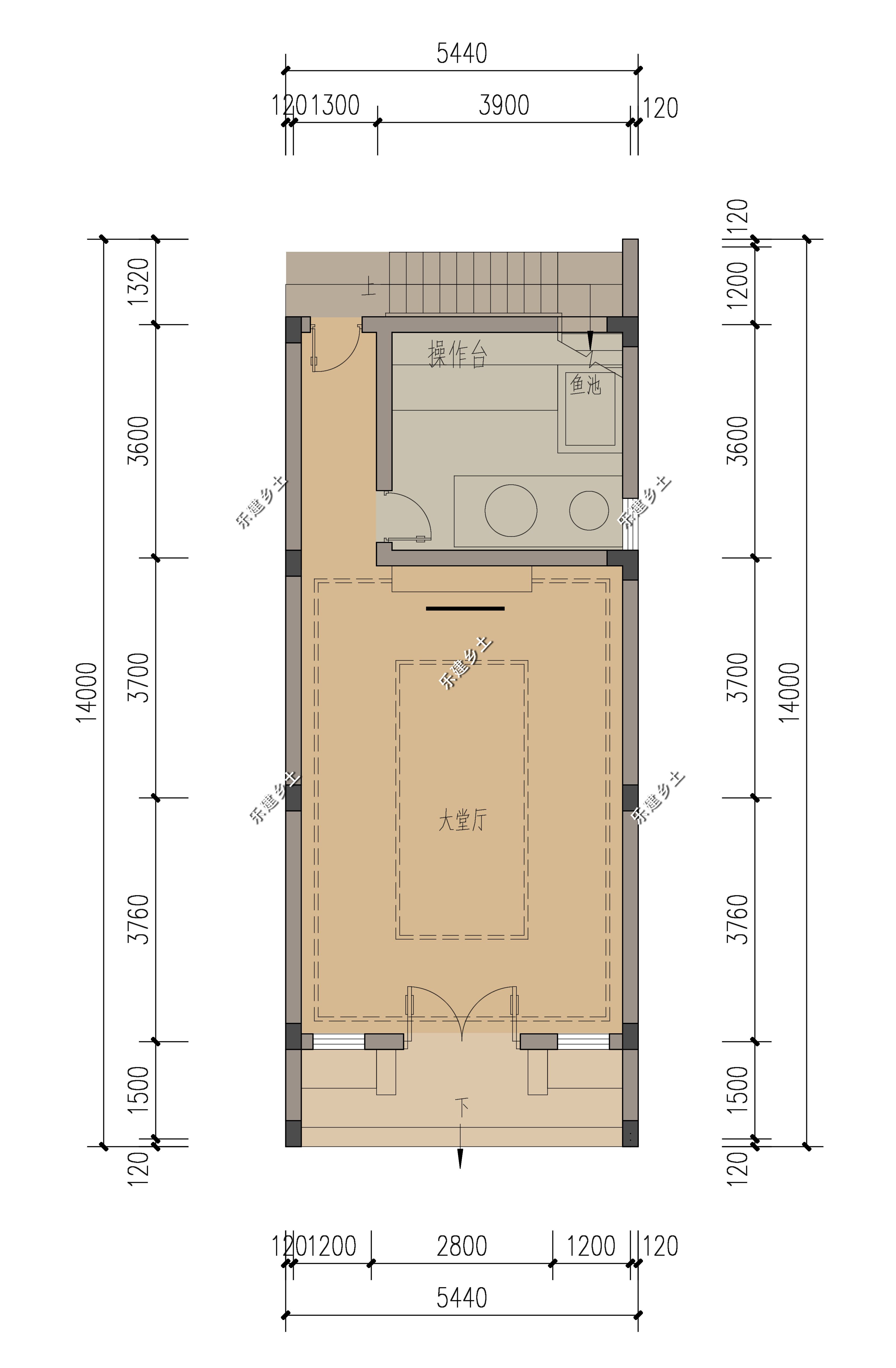 江西省赣州市三层57x14米联排别墅设计徽派风格家族传承