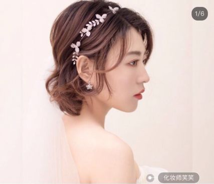 张若昀唐艺昕大婚原来甜甜的清新短发新娘造型重点是这个