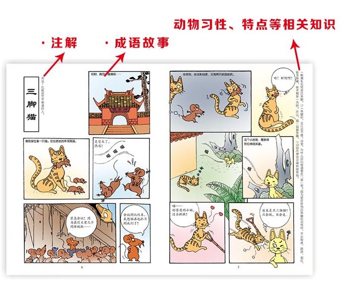 比如成语"三脚猫",这个词语用来比喻技艺不精通的人.