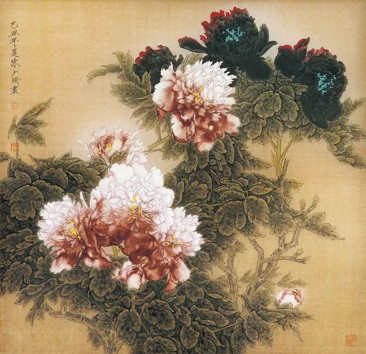 陈少珊工笔花鸟画宁静中带有一些涩味