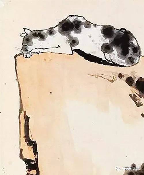 潘天寿这只午睡的猫,买者想把它改为天猫!