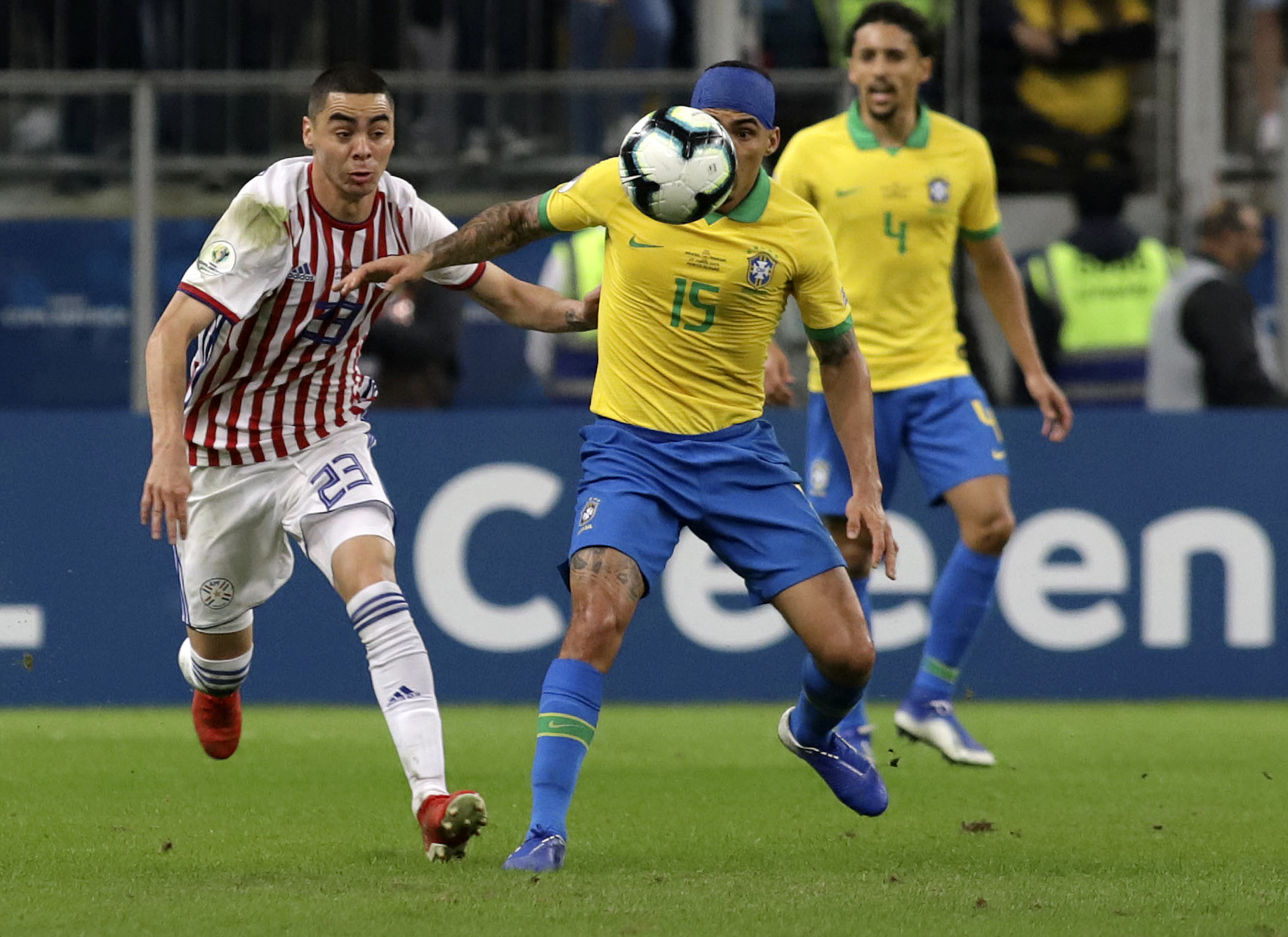 足球——美洲杯:巴西淘汰巴拉圭晋级四强