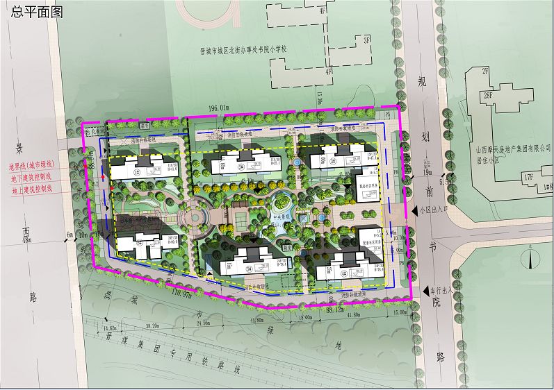 最新规划碧天房地产兰亭居小区项目批后公布