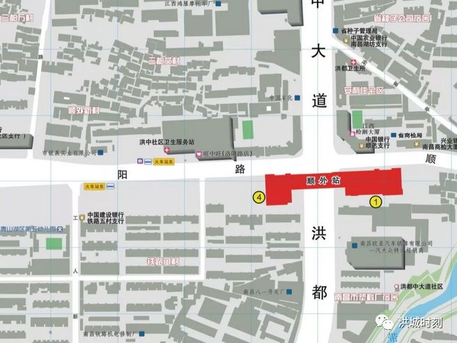 确定南昌地铁2号线后通段6月30日通车各个站点出入口分布图出炉