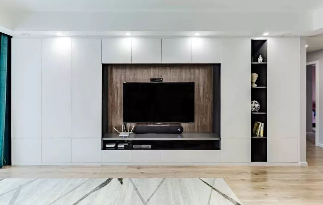 电视墙这样装太美了实用兼具高级感如今正流行
