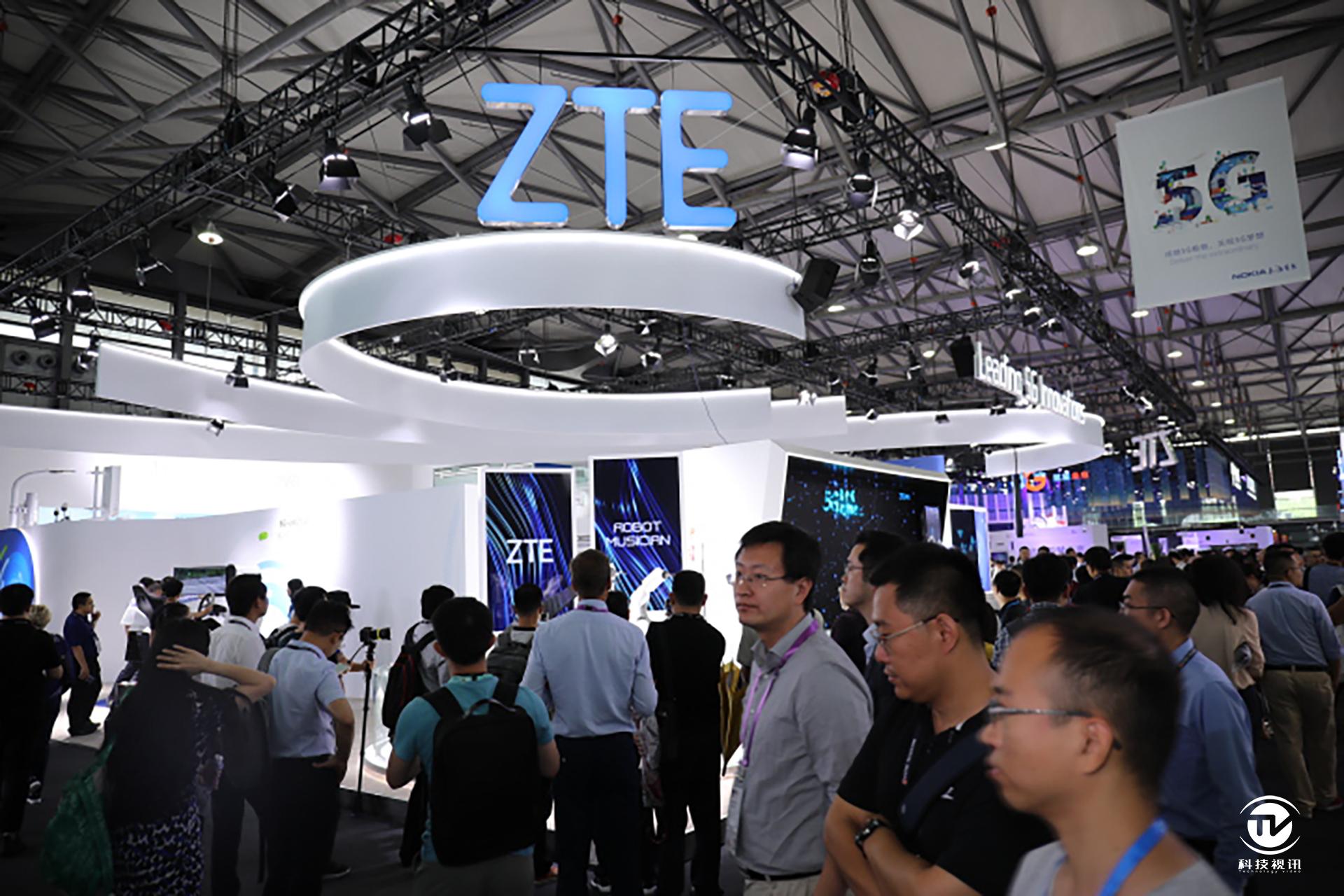 mwc2019上海中兴展台精彩直击