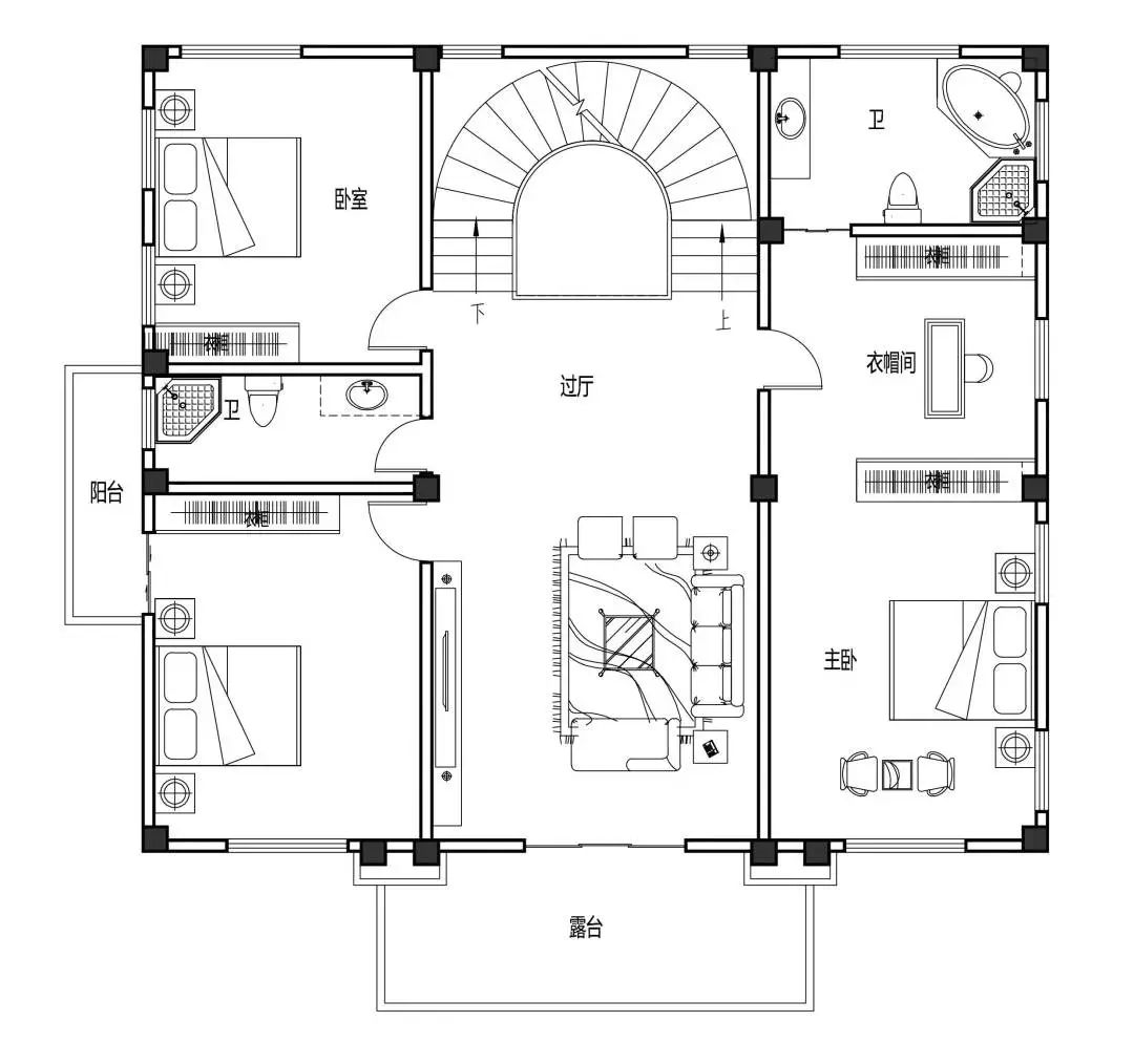 英式学院派奢府广东四层自建房别墅设计