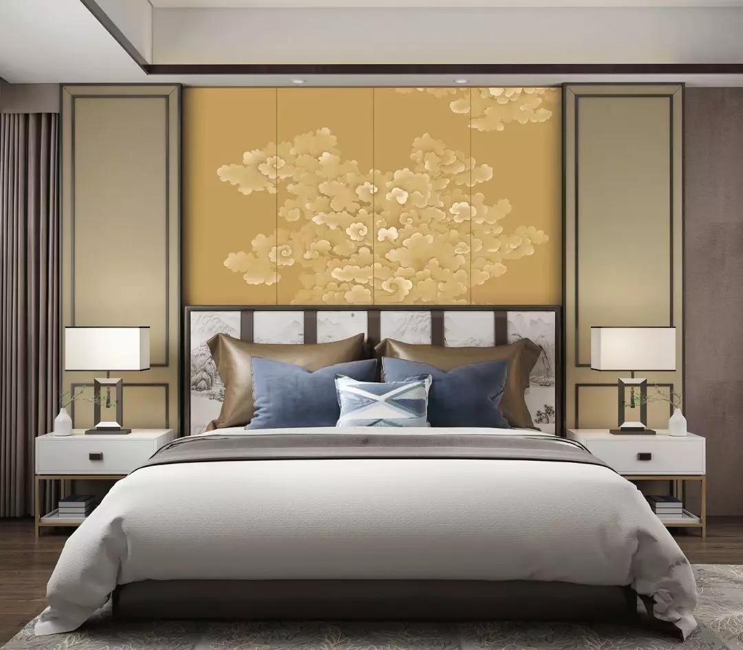 艺龙墙布新中式背景墙彰显东方风雅