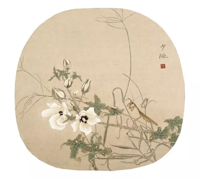 陈少珊工笔花鸟画宁静中带有一些涩味