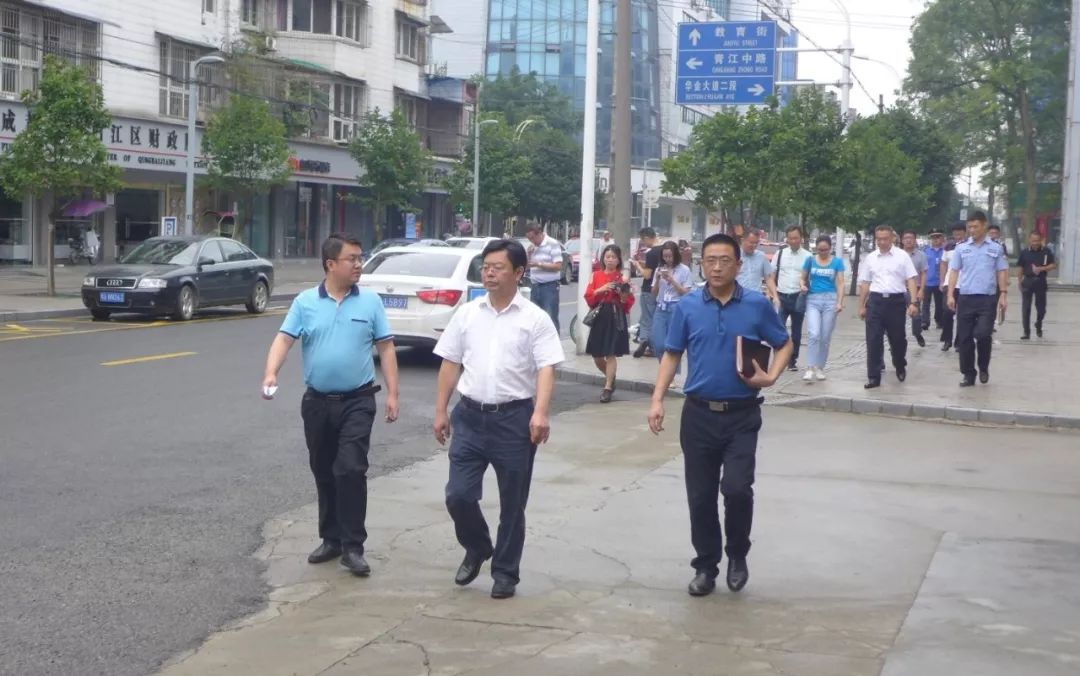 青白江区委常委政法委书记吴世国带队调研我区市容秩序管理工作