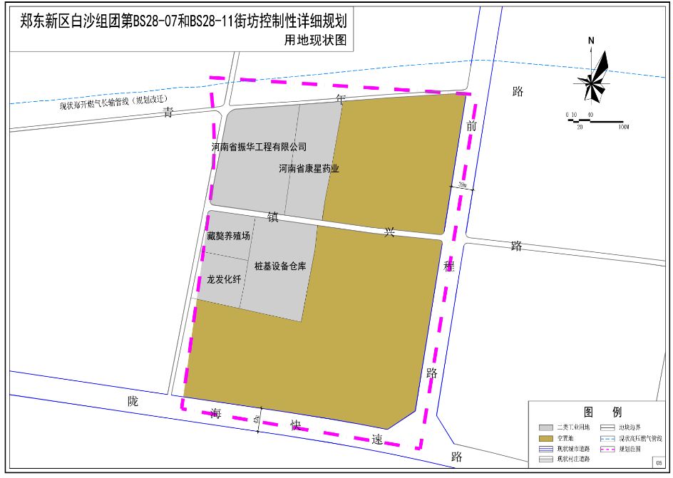 一周规划郑东新区白沙组团第bs2807和bs2811街坊控制性详细规划等10块