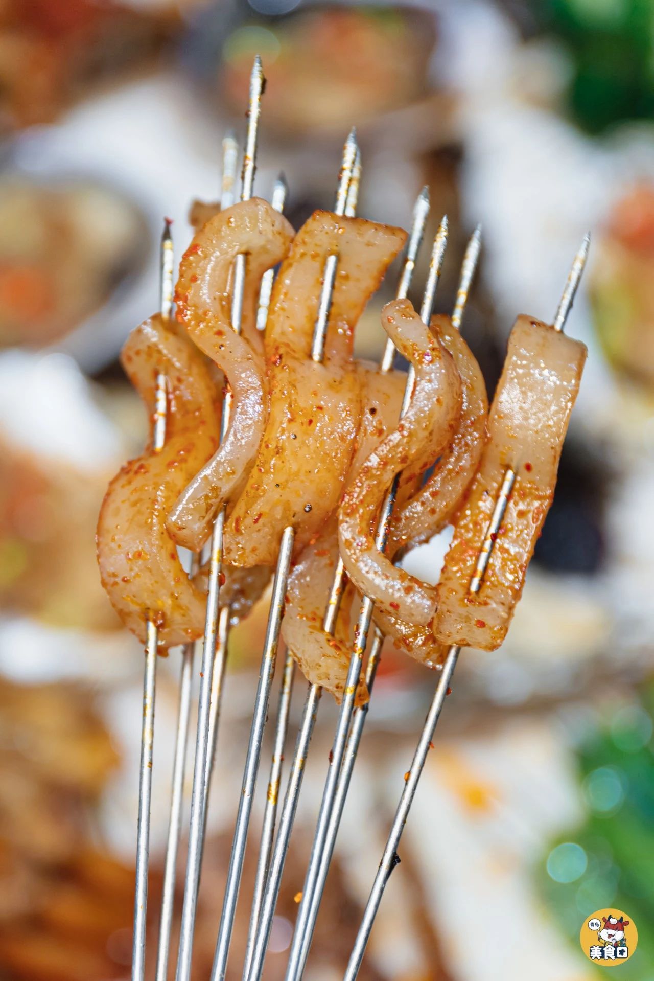 素串·地瓜条是无比甜蜜鲜嫩的,干豆腐串烤后筋道q弹,豆香浓郁.