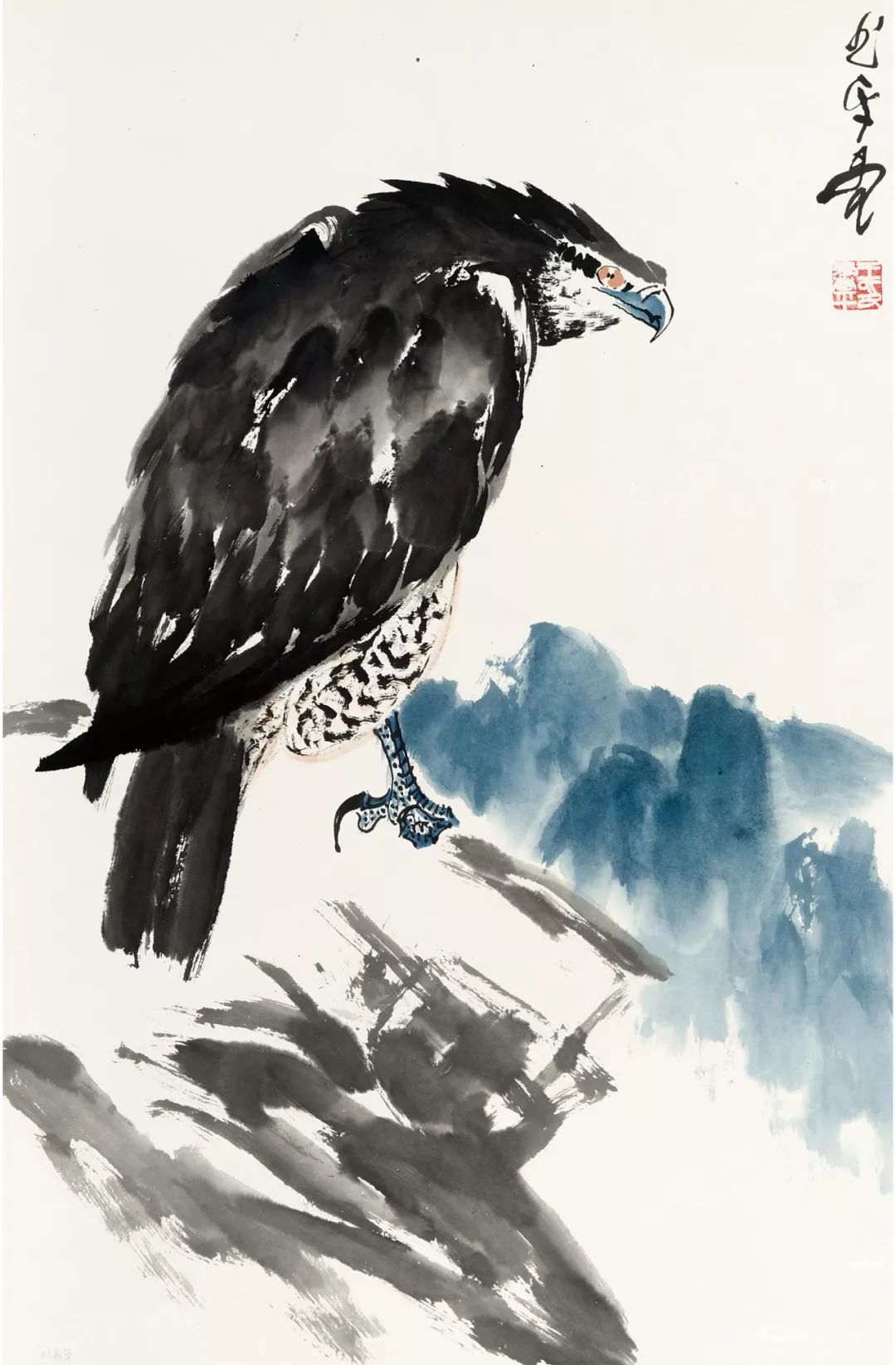 王书平|笔神墨妙绘雄鹰(80幅)_花鸟画