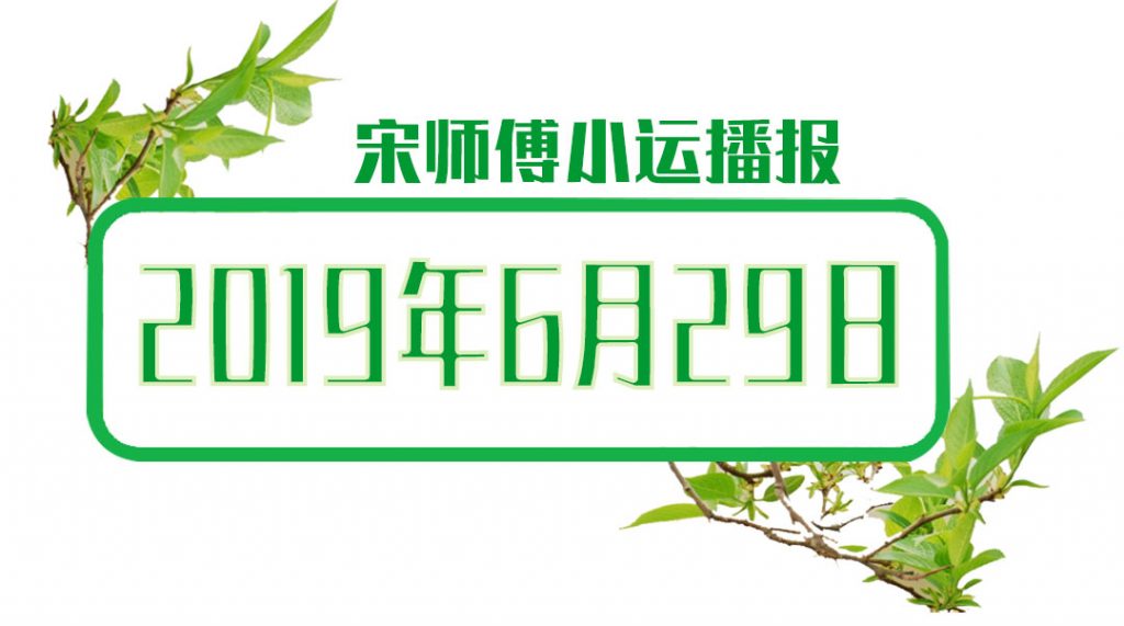 宋师傅小运播报天天看2019年6月28日小运播报及十二生肖运势分析超准