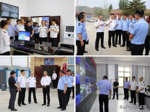 带领市局科技通讯处,交警支队科研所,车管所,榆中县公安局交警大队