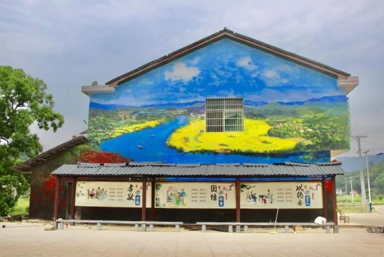 惊艳油画爬上居民楼浏阳这个小山村美翻了