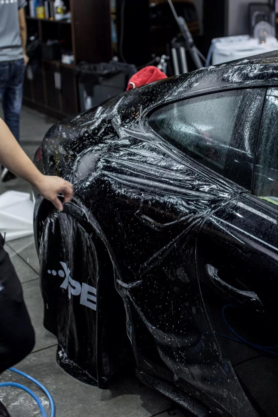 曙光黑|保时捷911gts选择xpel隐形车衣透明膜-德驰匠心贴膜