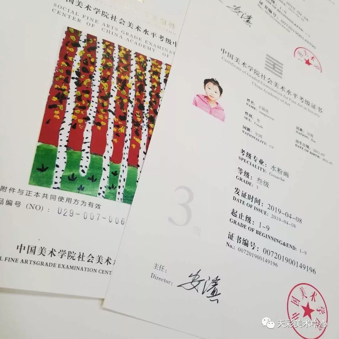 中国美术学院新版考级证书来了小伙伴们快来领取啊