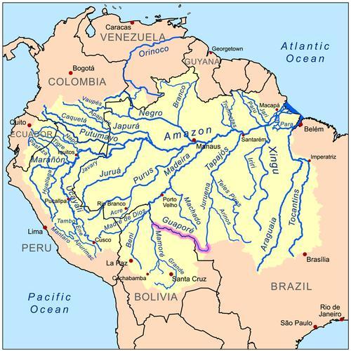 5万平方千米,占南美州总面积的40%,是流域面积第二大的刚果河流域面积