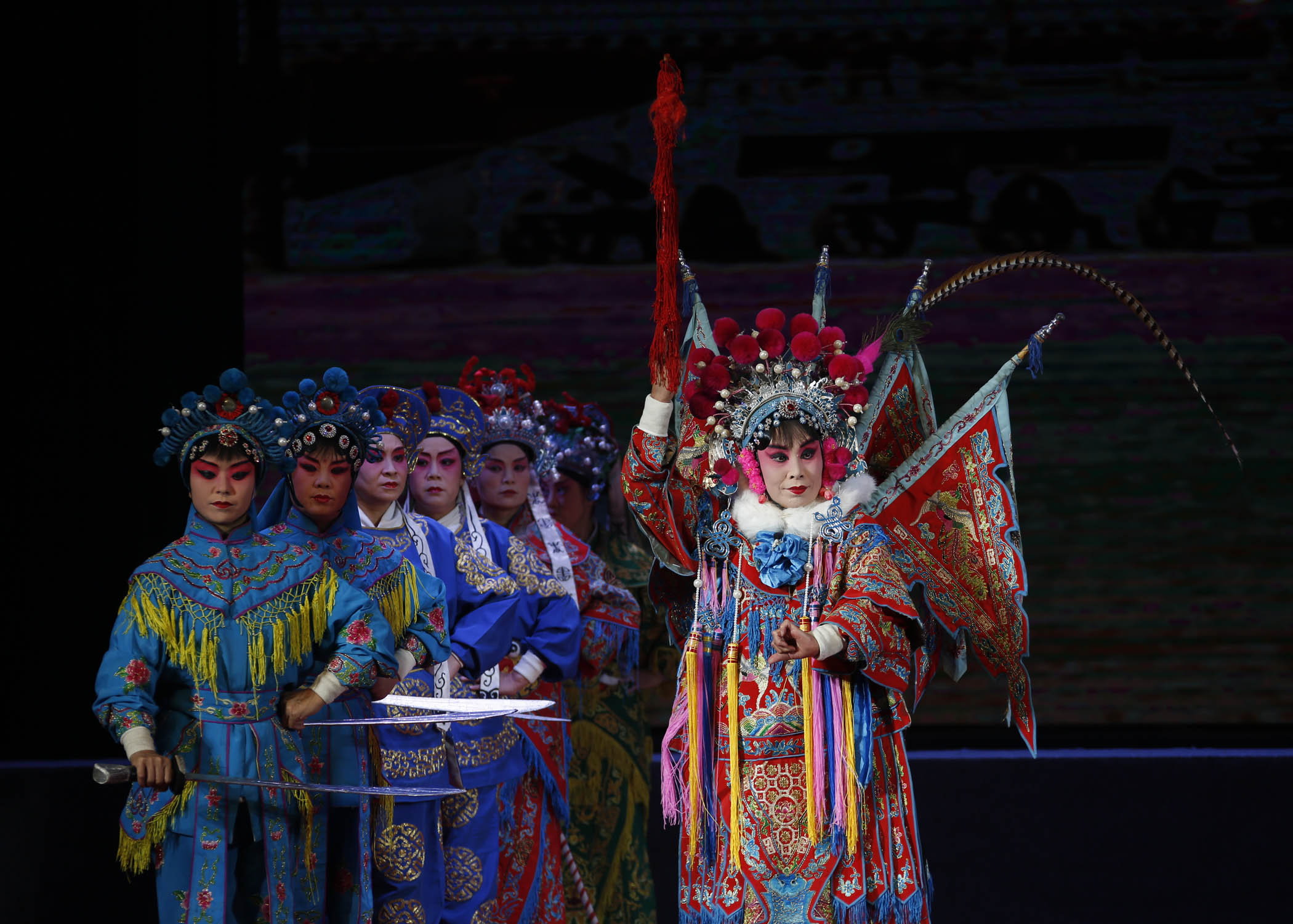 上党落子穆桂英大破洪州在潞州剧院上演