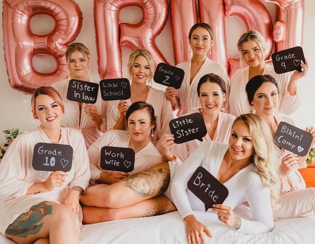 伴娘团臭美指南有了这40个拍照创意晨袍可以扔掉了