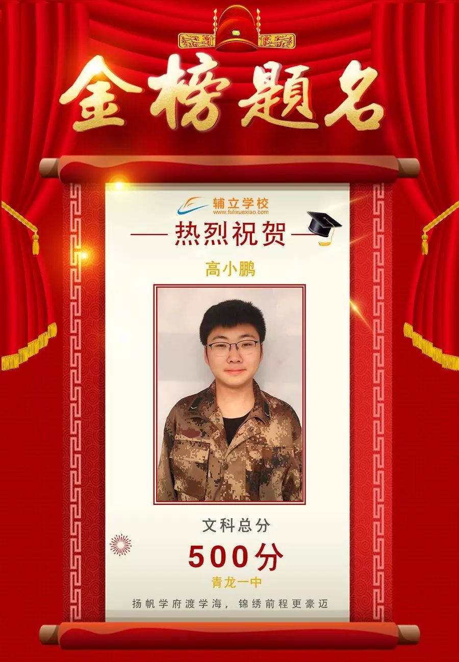 辅立学校2019届高考喜报