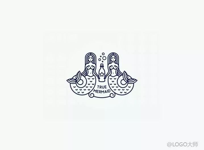 人鱼主题logo设计合集鉴赏