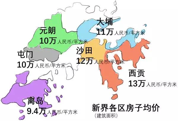 香港地图区域划分图片