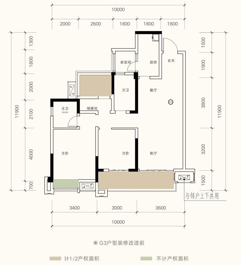 内江万晟城云府户型图图片