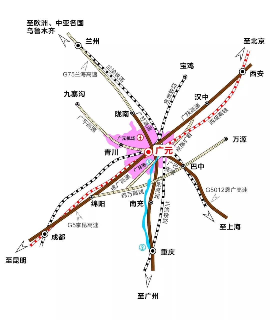 嘉陵江路线图图片